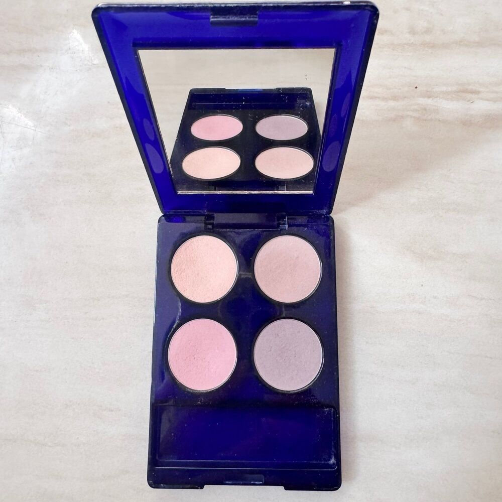 Vintage Estée Lauder Compact Disc Eyeshadow Quad Ivory Brown Pink Violet-Collect